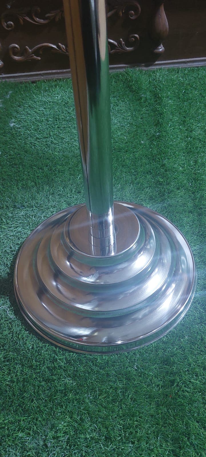 Stainless Steel Base Silver Indoor stand office flag pole