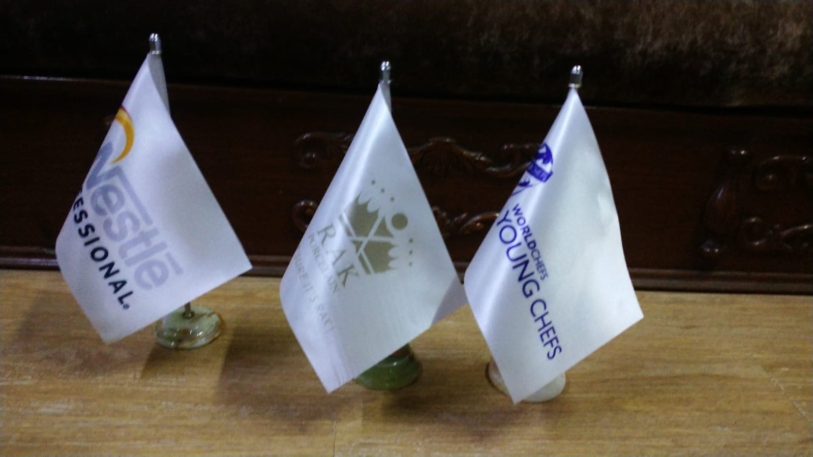 Table Flag Customised — Small Marble