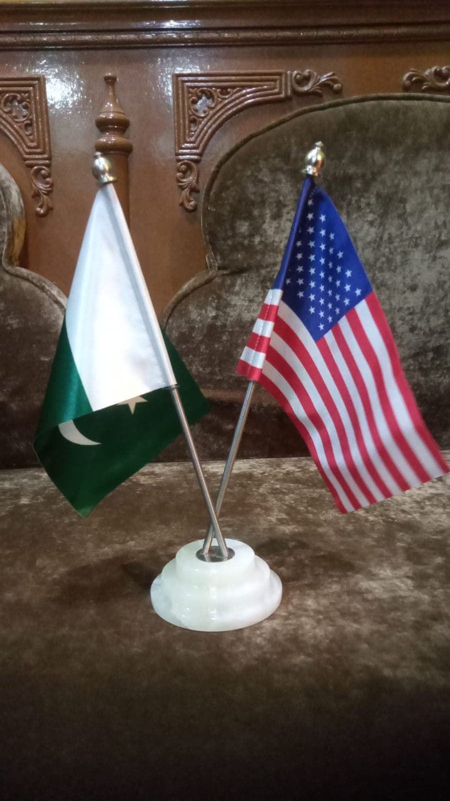 Table Flags Double Stand