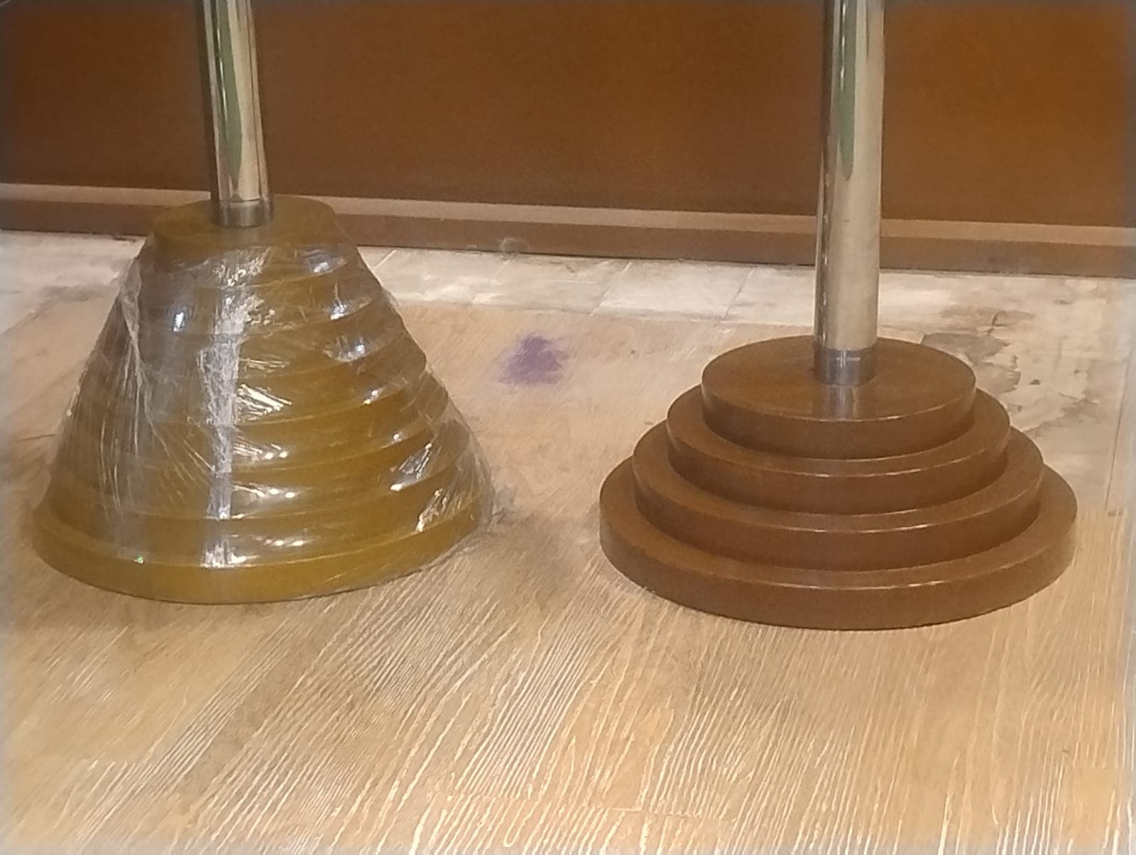 Wooden base indoor flag Stand